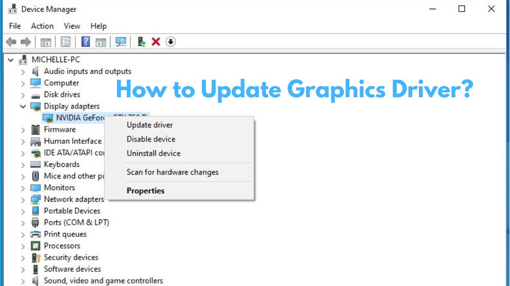 How to Update Graphics Driver