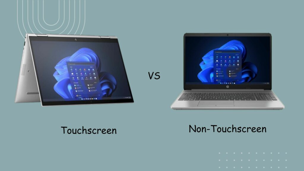 Comparaison des ordinateurs portables HP à écran tactile et non tactile