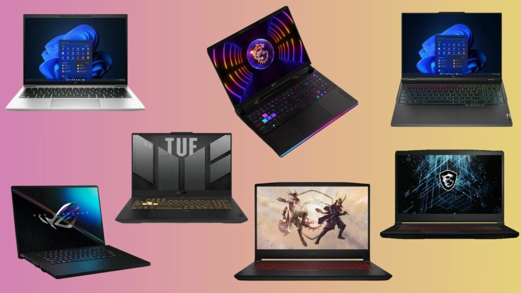 Ordinateurs portables Lenovo, ASUS, HP et MSI